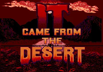 It Came from the Desert (USA) (Proto) screen shot title